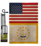 US Rhode Island - States Americana Vertical Impressions Decorative Flags HG140798 Made In USA