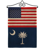 US South Carolina - States Americana Vertical Impressions Decorative Flags HG140799 Made In USA