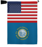 US South Dakota - States Americana Vertical Impressions Decorative Flags HG140800 Made In USA