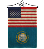 US South Dakota - States Americana Vertical Impressions Decorative Flags HG140800 Made In USA