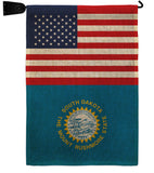 US South Dakota - States Americana Vertical Impressions Decorative Flags HG140800 Made In USA
