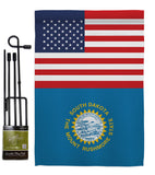 US South Dakota - States Americana Vertical Impressions Decorative Flags HG140800 Made In USA