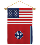 US Tennessee - States Americana Vertical Impressions Decorative Flags HG140802 Made In USA