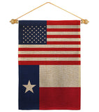 US Texas - States Americana Vertical Impressions Decorative Flags HG140804 Made In USA