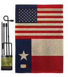 US Texas - States Americana Vertical Impressions Decorative Flags HG140804 Made In USA