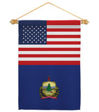 US Vermont - States Americana Vertical Impressions Decorative Flags HG140808 Made In USA