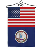 US Virginia - States Americana Vertical Impressions Decorative Flags HG140809 Made In USA