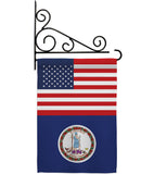 US Virginia - States Americana Vertical Impressions Decorative Flags HG140809 Made In USA