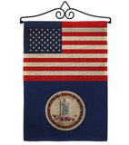 US Virginia - States Americana Vertical Impressions Decorative Flags HG140809 Made In USA