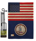 US Virginia - States Americana Vertical Impressions Decorative Flags HG140809 Made In USA