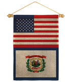 US West Virginia - States Americana Vertical Impressions Decorative Flags HG140811 Made In USA