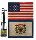 US West Virginia - States Americana Vertical Impressions Decorative Flags HG140811 Made In USA