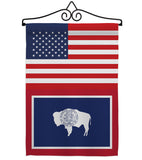 US Wyoming - States Americana Vertical Impressions Decorative Flags HG140813 Made In USA