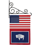 US Wyoming - States Americana Vertical Impressions Decorative Flags HG140813 Made In USA