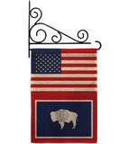 US Wyoming - States Americana Vertical Impressions Decorative Flags HG140813 Made In USA