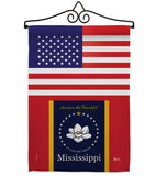 US Mississippi - States Americana Vertical Impressions Decorative Flags HG140908 Made In USA