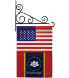 US Mississippi - States Americana Vertical Impressions Decorative Flags HG140908 Made In USA
