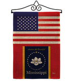 US Mississippi - States Americana Vertical Impressions Decorative Flags HG140908 Made In USA