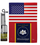 US Mississippi - States Americana Vertical Impressions Decorative Flags HG140908 Made In USA