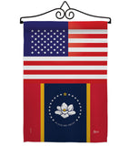 Mississippi US - States Americana Vertical Impressions Decorative Flags HG140909 Made In USA