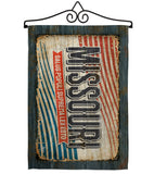 Missouri Vintage - States Americana Vertical Impressions Decorative Flags HG140970 Made In USA
