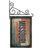 Missouri Vintage - States Americana Vertical Impressions Decorative Flags HG140970 Made In USA