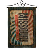 Missouri Vintage - States Americana Vertical Impressions Decorative Flags HG140970 Made In USA