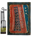 Tennessee Vintage - States Americana Vertical Impressions Decorative Flags HG140987 Made In USA