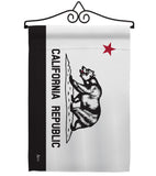 Black & White California - States Americana Vertical Impressions Decorative Flags HG140998 Made In USA