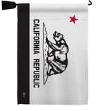 Black & White California - States Americana Vertical Impressions Decorative Flags HG140998 Made In USA