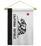 Black & White California - States Americana Vertical Impressions Decorative Flags HG140998 Made In USA