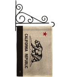 Black & White California - States Americana Vertical Impressions Decorative Flags HG140998 Made In USA