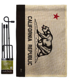 Black & White California - States Americana Vertical Impressions Decorative Flags HG140998 Made In USA