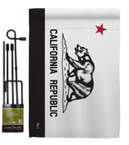 Black & White California - States Americana Vertical Impressions Decorative Flags HG140998 Made In USA