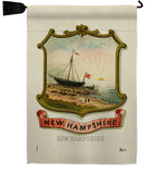 Coat of arms of New Hampshire - States Americana Vertical Impressions Decorative Flags HG141236 Made In USA