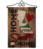 State California Home Sweet Home - States Americana Vertical Impressions Decorative Flags HG191111 Made In USA