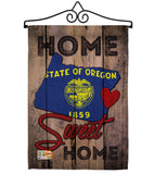 State Oregon Home Sweet Home - States Americana Vertical Impressions Decorative Flags HG191112 Made In USA