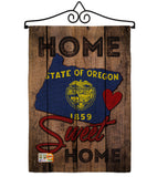 State Oregon Home Sweet Home - States Americana Vertical Impressions Decorative Flags HG191112 Made In USA