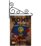 State Oregon Home Sweet Home - States Americana Vertical Impressions Decorative Flags HG191112 Made In USA