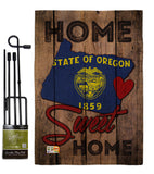 State Oregon Home Sweet Home - States Americana Vertical Impressions Decorative Flags HG191112 Made In USA