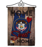 State Utah Home Sweet Home - States Americana Vertical Impressions Decorative Flags HG191116 Made In USA