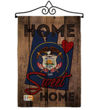 State Utah Home Sweet Home - States Americana Vertical Impressions Decorative Flags HG191116 Made In USA