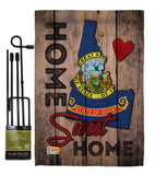 State Idaho Home Sweet Home - States Americana Vertical Impressions Decorative Flags HG191117 Made In USA