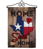 State Texas Home Sweet Home - States Americana Vertical Impressions Decorative Flags HG191119 Made In USA