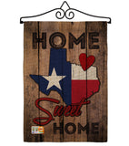State Texas Home Sweet Home - States Americana Vertical Impressions Decorative Flags HG191119 Made In USA