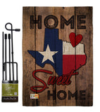 State Texas Home Sweet Home - States Americana Vertical Impressions Decorative Flags HG191119 Made In USA