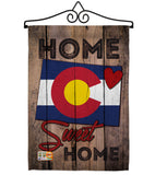 State Colorado Home Sweet Home - States Americana Vertical Impressions Decorative Flags HG191120 Made In USA