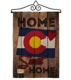 State Colorado Home Sweet Home - States Americana Vertical Impressions Decorative Flags HG191120 Made In USA