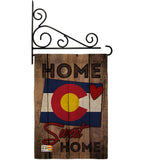 State Colorado Home Sweet Home - States Americana Vertical Impressions Decorative Flags HG191120 Made In USA