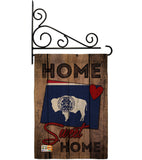 State Wyoming Home Sweet Home - States Americana Vertical Impressions Decorative Flags HG191121 Made In USA